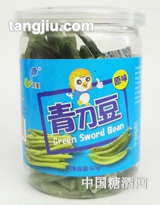 啵乐乐青刀豆脆条60g