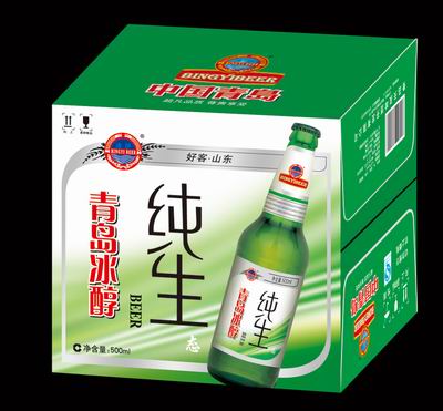 供应青岛冰醇纯生500ml啤酒