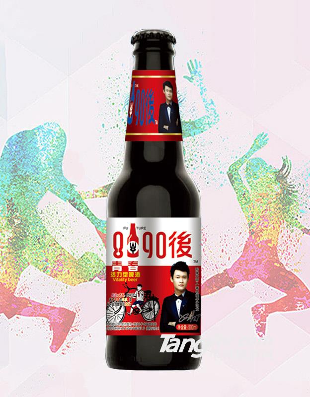 8090后青春活力型啤酒红标-330ml