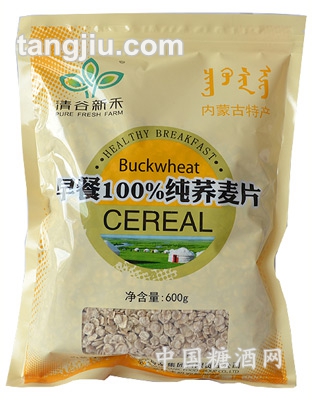 早餐99%纯荞麦片600g