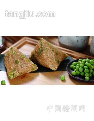 豌豆腊肉粽