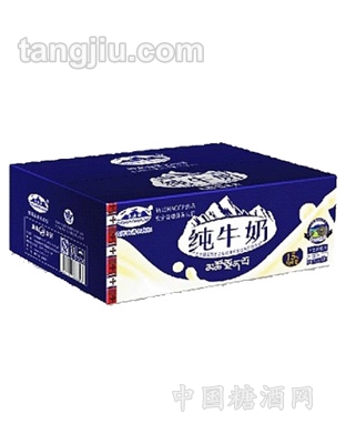 利乐枕包纯牛奶外箱蓝包装