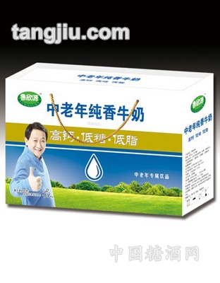 祥和庄园中老年纯香牛奶袋装