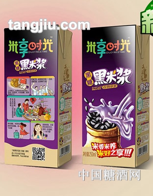 米享时光黑糖黑米浆250ml