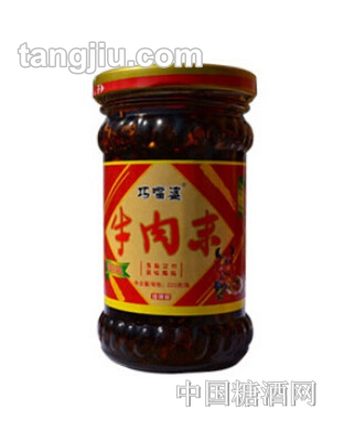 巧嘴婆瓶装牛肉末酱220g