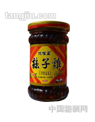 巧嘴婆瓶装辣子鸡酱220克