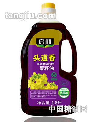 启航头道香非转基因双低菜籽油1.8L