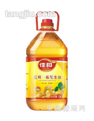 佳和压榨一级花生油5L