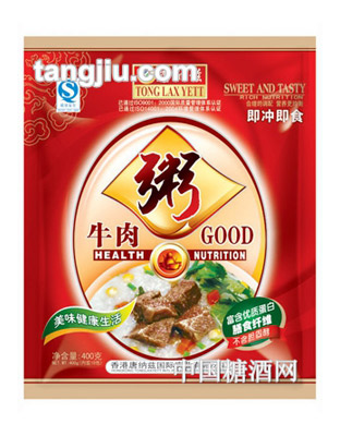 唐纳兹袋装—牛肉粥400g