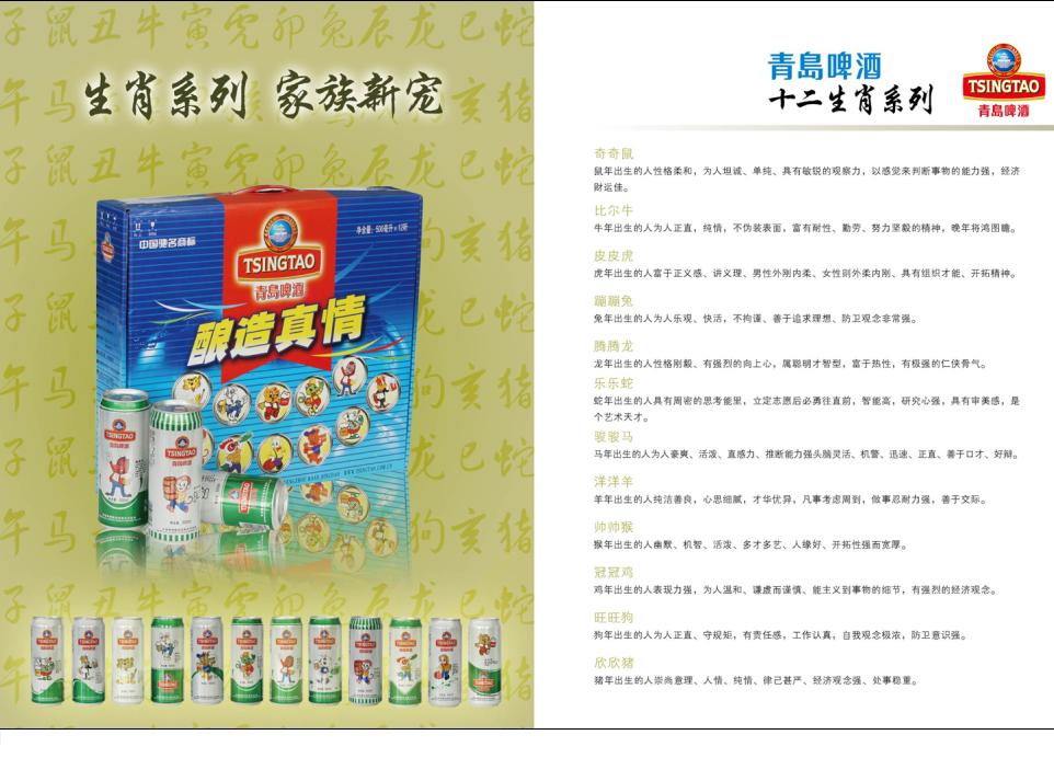 青岛啤酒生肖系列