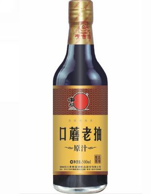 500ml玻瓶口蘑老抽
