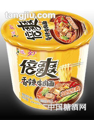青援倍爽香辣牛肉面108g