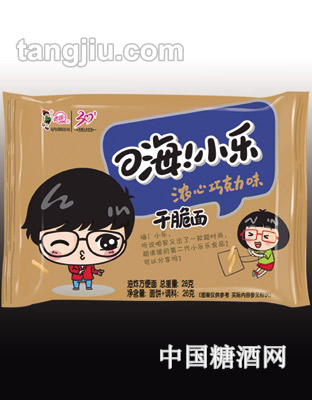 青援嗨小乐浓心巧克力味方便面28g