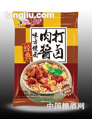 青援经典打卤肉酱味方便面89g