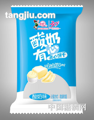 青援酸奶有心酸奶味夹心饼干