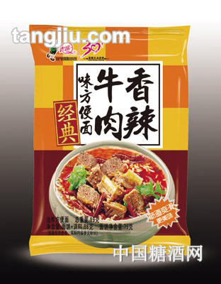 青援经典香辣牛肉味方便面89g