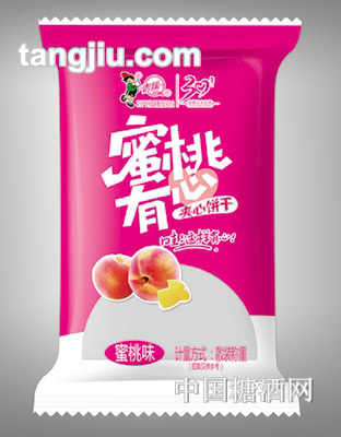 青援蜜桃有心蜜桃味夹心饼干