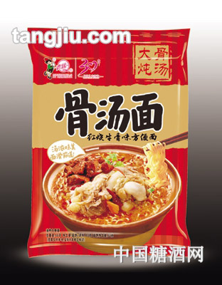 青援骨汤面红烧牛骨味方便面