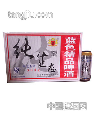 青源雪纯生态蓝色精品啤酒