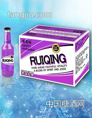 瑞青-葡萄味朗姆鸡尾酒275mlx24-山东青源雪啤酒