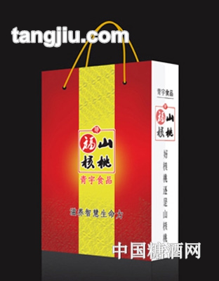 青宇福山花生核桃乳标箱手提袋