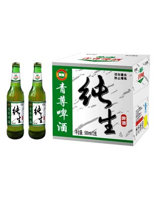 青尊纯生啤酒500ML