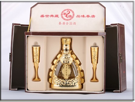 秦唐金箔酒价格2012年秦唐金箔酒40年价格