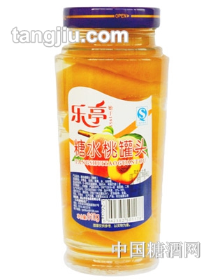 乐亭牌糖水黄桃罐头610g