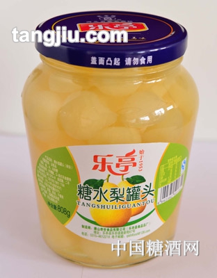 乐亭牌糖水雪梨罐头808g