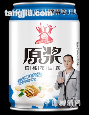 智慧羊核桃花生露原浆240ml