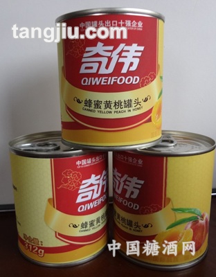 312克糖水黄桃罐头