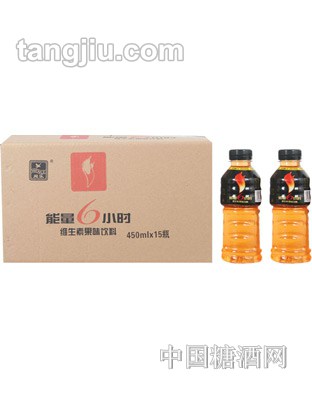能量6小时维生素果味饮料450ml