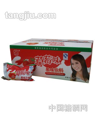 闻乐草莓味果味饮料
