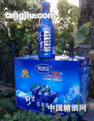 完达山野生蓝莓果肉饮料1L
