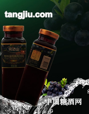 完达山野生蓝莓果汁饮料430ml