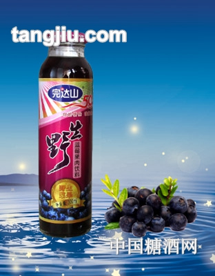 完达山野生蓝莓果肉饮料300ml