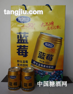 完达山野生蓝莓果肉饮品240ml