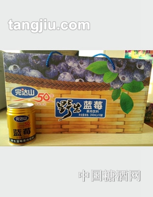 完达山野生蓝莓果肉饮料