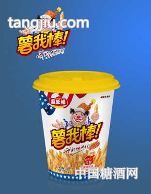 深海鲜虾肉松薯条.