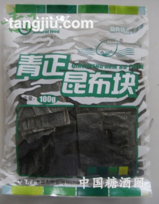 青正昆布块100g