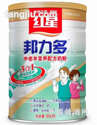 邦力多中老年奶粉罐装