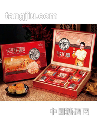 日威月饼花好月圆（新版）750g