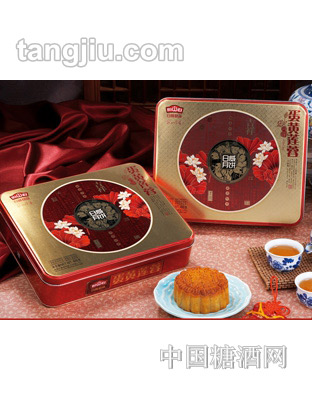 日威蛋黄白莲蓉月饼400g