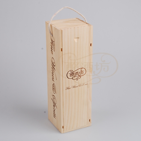 单支红酒松木木盒