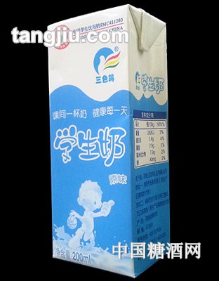 三色鸽原味学生奶200ml