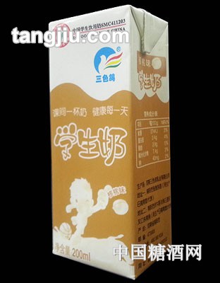 三色鸽核桃味学生奶200ml