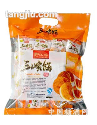 三峡饼橘红色手提袋装