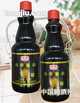 淘化金像酱油410ml