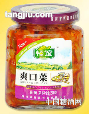 恒谊爽口菜240g