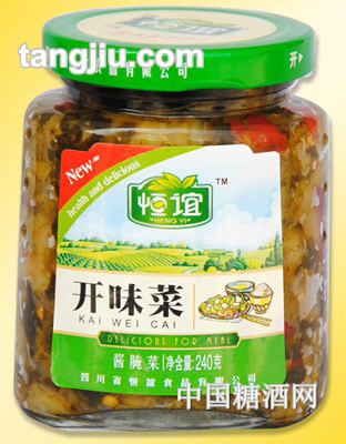 恒谊开味菜240g